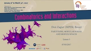 Partitions Modular Forms and Moduli Spaces  38 [upl. by Merril856]