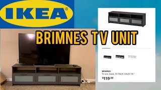 IKEA BRIMNES TV UNIT ASSEMBLY [upl. by Namlak638]