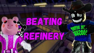 beating chapter 3 refinery with crazy  Roblox piggy [upl. by Yeltrab]