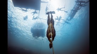 VB2018 Alexey Molchanovs World Record Dive to 130m [upl. by Eizle193]