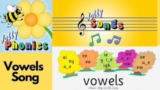 Jolly Phonics  The Vowel Song  Long and Short Vowel Sounds  Phonic Song [upl. by Eintihw908]