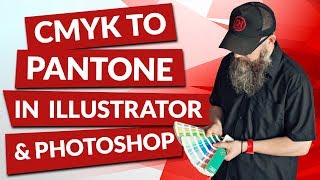 How to convert CMYK to Pantone in Adobe Illustrator and Photoshop for versions prior to 2023 [upl. by Murphy]