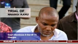 Court Rearraigns Nnamdi Kanu Dismisses 6 Out Of 11Count Charges [upl. by Jordan]