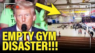 YIKES Trump Gives DISASTER Michigan Speech in EMPTY GYM [upl. by Ariait]