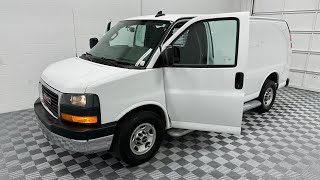 2021 GMC Savana Cargo Work Van XYZ Motors [upl. by Aerdnwahs]