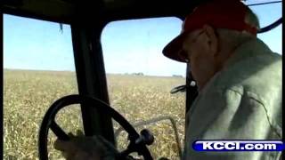 90YearOld Farmer Spends Birthday In Combine [upl. by Nebuer110]