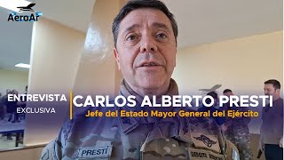 Entrevista al Jefe del Ejército Gral de Div Carlos Presti UNICO MEDIO [upl. by Cherye]