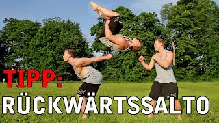 RÜCKWÄRTSSALTO LERNEN SALTO RÜCKWÄRTS TUTORIAL TURBO TIPPS [upl. by Latsryc]