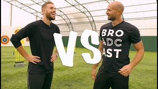 FOOTBALL CHALLENGES VS JORDAN HENDERSON [upl. by Yelsehc]