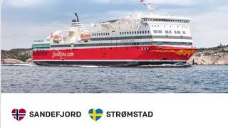 Fjord Line  Day cruise Sandefjord Norway to Strømstad Sweden [upl. by Mikes]