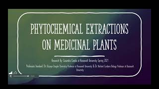 Phytochemical Extraction Methods Used On Medicinal Plants [upl. by Ahsele]