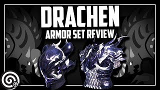 DRACHEN alpha  Armor Set Review  Monster Hunter World [upl. by Lama]