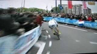 Bauke Mollema Riding Stage 1 ITT Individual Time Trial Part 2 Giro On TV 018AVI [upl. by Tfat]