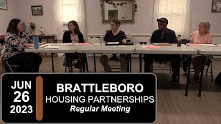 Brattleboro Housing Partnerships Board BHP Bd Mtg 62623 [upl. by Christine]