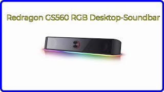 BEWERTUNG 2024 Redragon GS560 RGB DesktopSoundbar WESENTLICHE Einzelheiten [upl. by Charmian759]