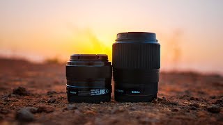 SIGMA 30mm F14 vs SONY 35mm F18 [upl. by Anihpesoj]