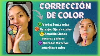 Cómo USAR CORRECTORES de colores 💜💚🧡💛  Nathaly Andrea [upl. by Emmer]