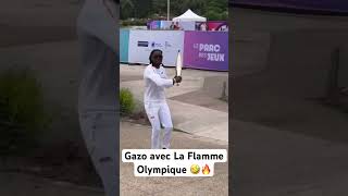 Gazo avec La Flamme Olympique 🤣🔥 [upl. by Adnoved]