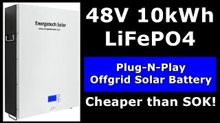 10kWh 48V LiFePO4 PlugNPlay Solar Battery for 38 per Wh Full Tear Down and Capacity Test [upl. by Einnalem]