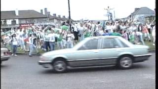 Walkinstown roundabout 1990 Ireland V Romania [upl. by Dempsey373]