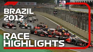 2012 Brazilian Grand Prix Race Highlights  Presented by Pirelli [upl. by Thayne]