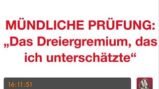 PSYCHOTHERAPIE AUSBILDUNG  Mündliche Prüfung „Das Dreiergremium das ich unterschätzte“ [upl. by Drawdesemaj630]