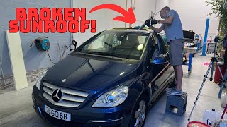 Can we fix Mercedes B class sunroof W245 common problem [upl. by Thacher]