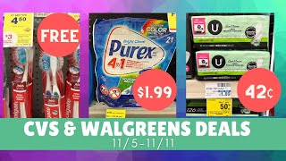 Top CVS amp Walgreens Deals 1151111 cvsdeals walgreensdeals [upl. by Eneryc]