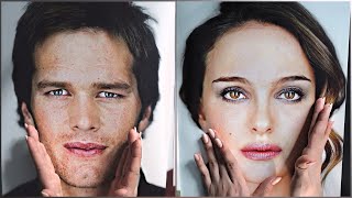 ASMR Tracing amp Describing Celebrity Faces [upl. by Bjork689]