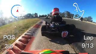 Final Cadet 12 Albury Wodonga Kart Club 2024 August Club Day [upl. by Jacynth]