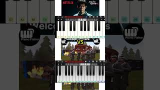 SQUID GAME Sessions 2 Trailer Theme Vs Coffin Dance Meme Song  Easy Piano Tune shorts [upl. by Toblat]