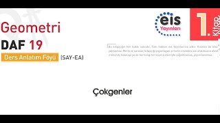 EİS Yayınları Çokgenler Konu Anlatımı DAF 19 [upl. by Vastha]