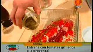 entraña con tomates grillados a la provenzal pt2 201112153gp [upl. by Codee]