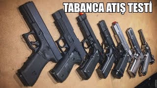 PİYASADAKİ AIRSOFT TABANCALARI VE GÜÇLERİ  GLOCK  P226  BARETTA  CZ75  HİCAPA  1911  LUGER [upl. by Ilanos]