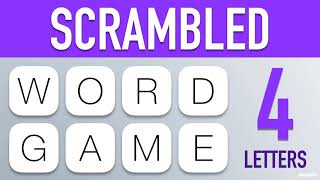 Scrambled Word Games  Guess the Word Game 4 Letter Words [upl. by Louanna62]