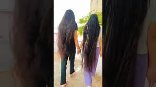 Long Hairs Girls Lov😍😍hair shorts pushpa2 [upl. by Neveda]