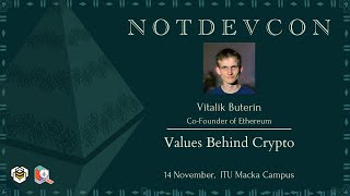 Vitalik Buterin  Values Behind Crypto I notDEVCON [upl. by Treat]