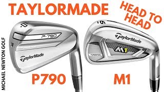 TaylorMade P790 Iron VS TaylorMade M1 Iron Head To Head [upl. by Jezebel]