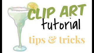 How to make clipart quick easy clipart tutorial hand drawn clipart customize your art [upl. by Etnecniv]