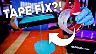 Can you fix a FEP with Tape Resin 3D Printing Test [upl. by Carny851]