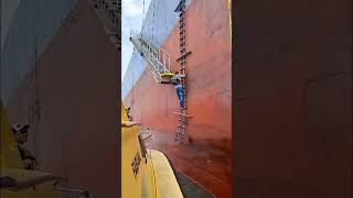 Ship Pilot takes advantage of waves to board ship [upl. by Reade]