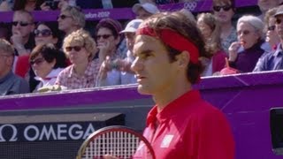 Tennis Mens Singles Quarterfinals  Switzerland V United States Full Replay  London 2012 Olympics [upl. by Lalad]