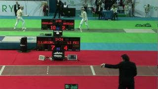 20100407 ws chm Baku 32 red ILLARIONOVA Anna RUS 15 vs LI Fei CHN 10 sd No [upl. by Gridley]