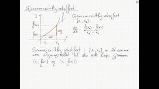 Matematikk 1T Gjennomsnittlig vekstfart [upl. by Fox]