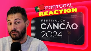 FESTIVAL DA CANÇÃO 2024 🇵🇹 REACTION amp FAVOURITES 💚❤️ [upl. by Anirbys]