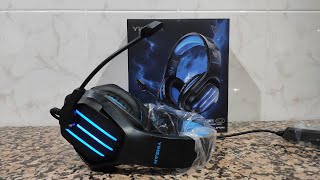 Review Yinsan TM8 Auriculares Gaming PC PS4 XBOX Luz LED [upl. by Armilla]