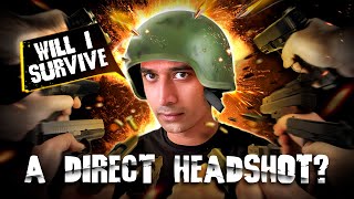 Bullets VS Helmets  22 9mm 40 44 Magnum 45 Cal Against 1 Helmet  Will YOUR Head Survive [upl. by Oker]