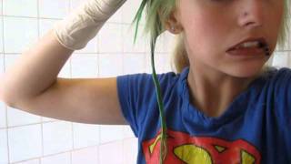 dying my hair green 3 [upl. by Smeaj]