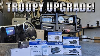 Justins Toyota 78 LandCruiser Troopy Alpine XType Audio Upgrade With HEMA And Lots More [upl. by Dominick]