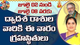 Weekly Rasi Phalalu  July 02nd July 08th 2023 వార ఫలాలు  Weekly Horoscope [upl. by Ecinnaj]